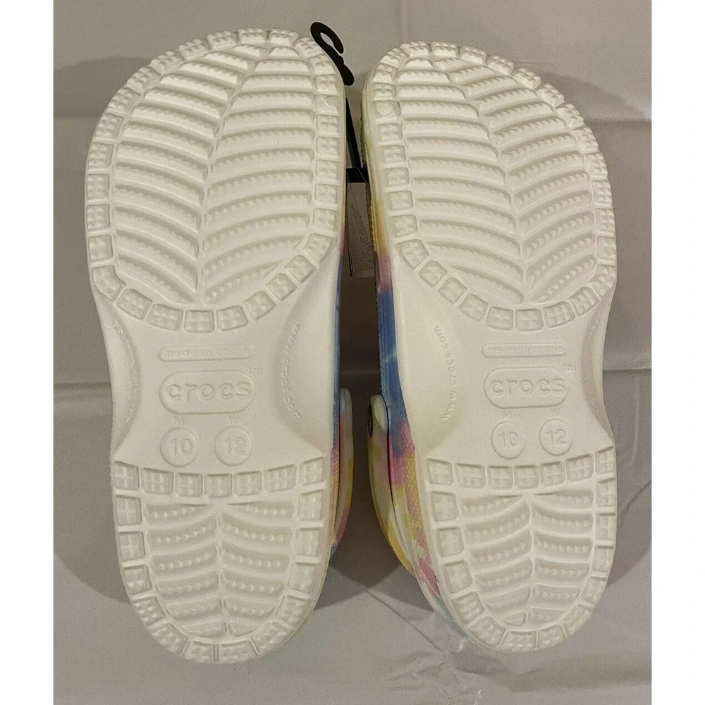 NWT CROCS Classic Tie-Dye Graphic Clogs Size Mens 10 Womens 12 Multicolor New - Picture 6 of 11
